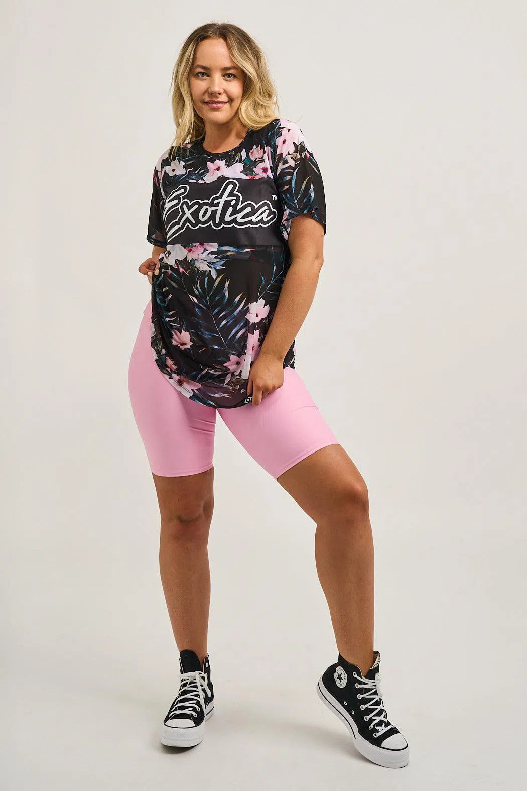 Net Exotica Boyfriend Tee - Exotic At Heart-9358328341215-Activewear-Exoticathletica