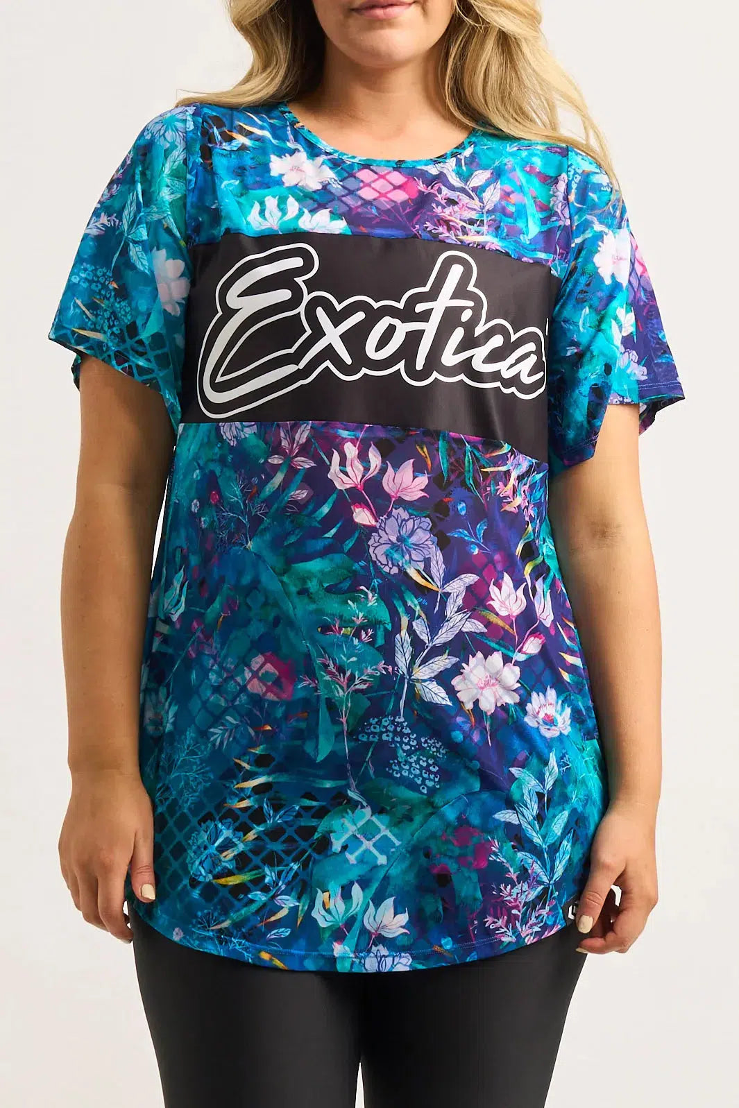 Net Exotica Boyfriend Tee - Mermaid Mafia-1000003048-Activewear-Exoticathletica