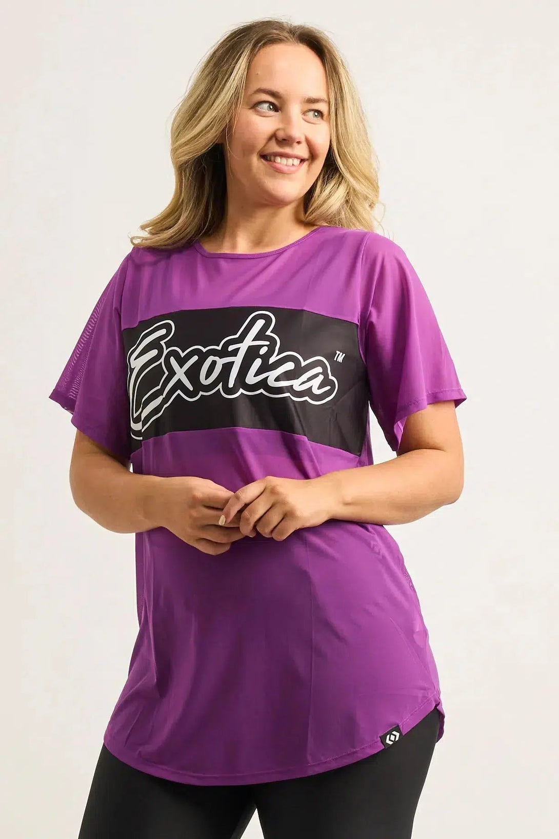 Net Exotica Boyfriend Tee - Purple-9358328341185-Activewear-Exoticathletica