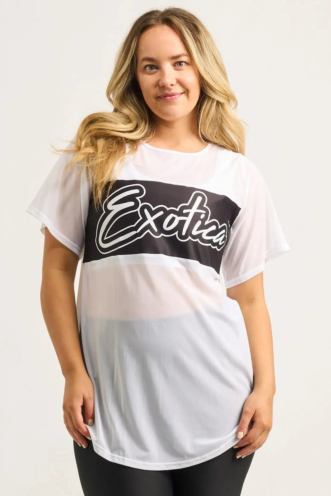 Net Exotica Boyfriend Tee - White-68511059-Activewear-Exoticathletica