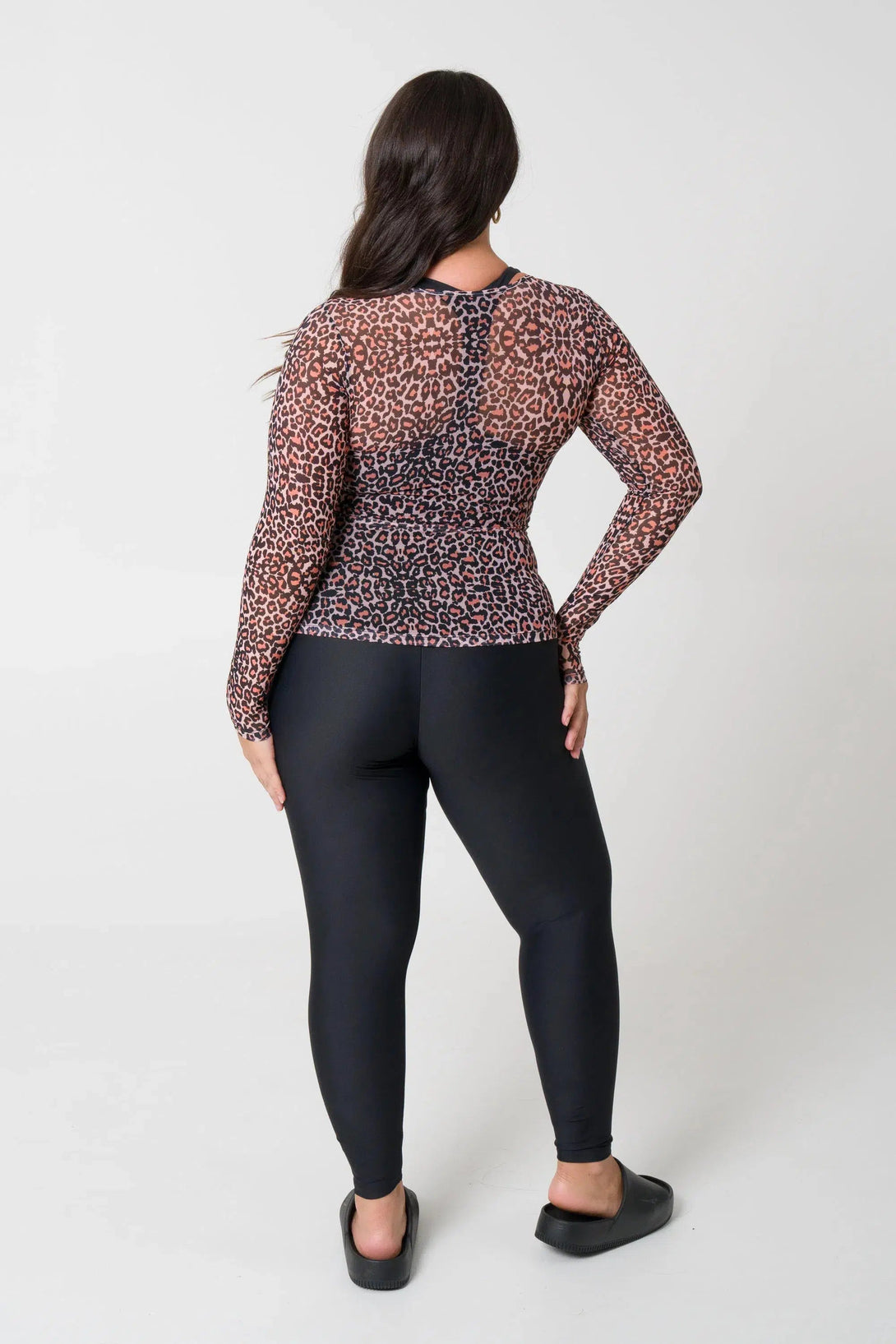 Net Fitted Long Sleeve Tee - Find Your Wild-Activewear-Exoticathletica