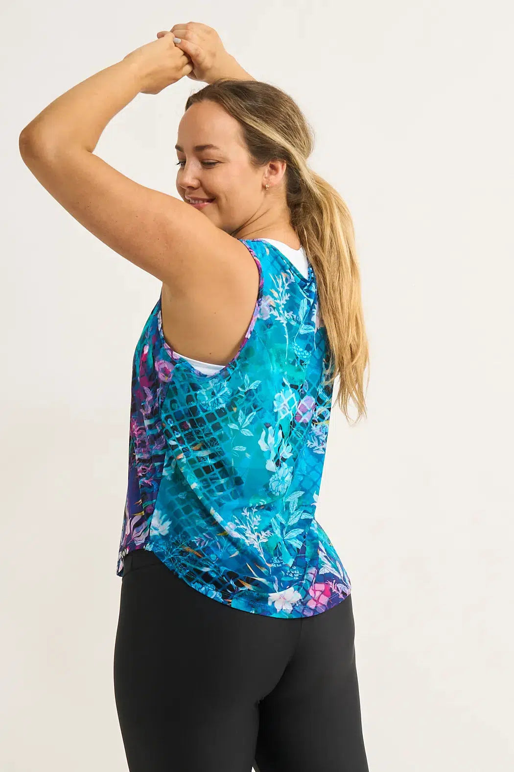 Net Muscle Back Tank - Mermaid Mafia-Activewear-Exoticathletica