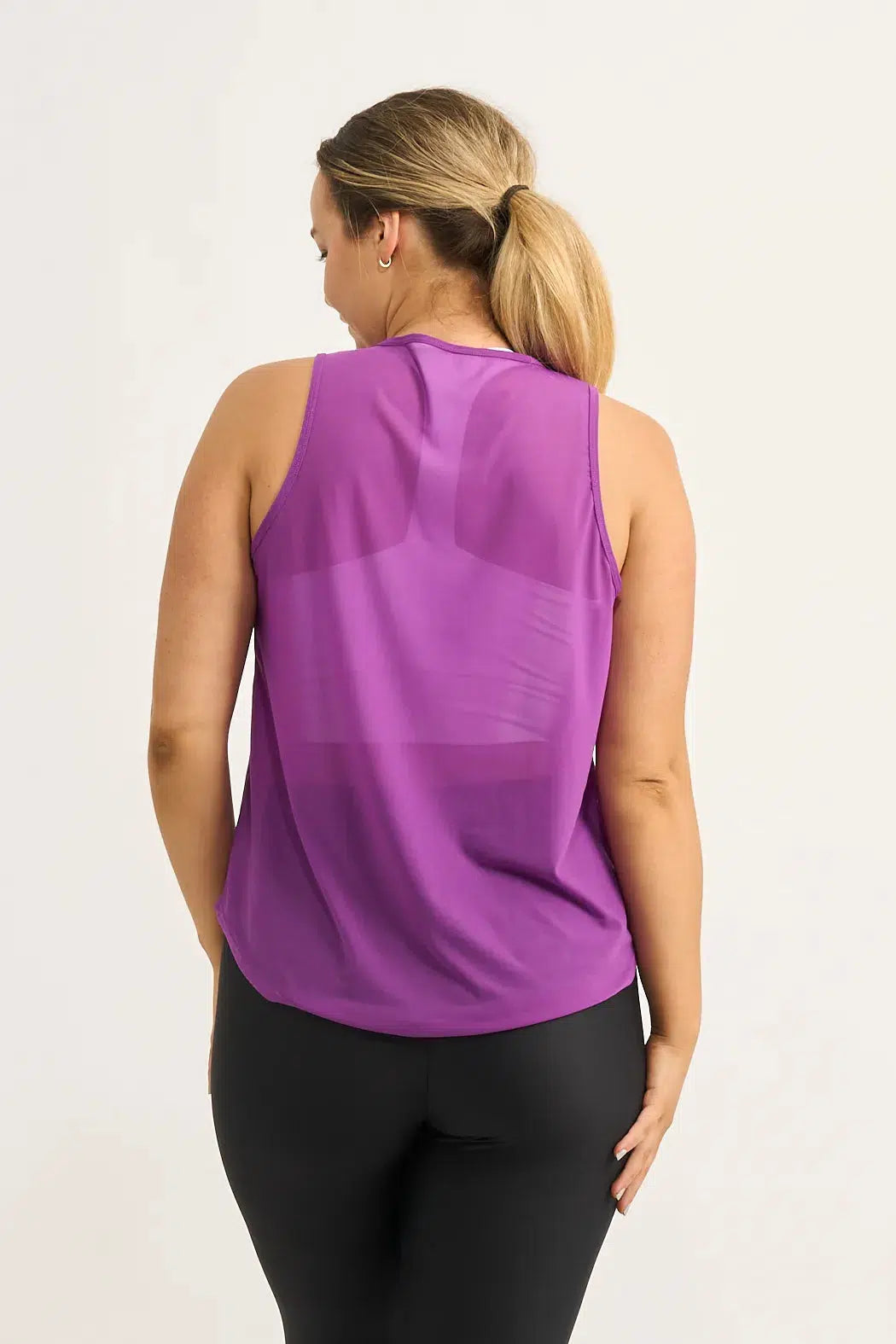 Net Muscle Back Tank - Purple-Activewear-Exoticathletica