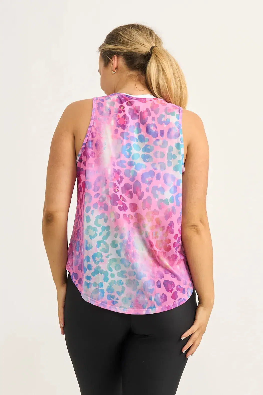 Net Muscle Back Tank - Rainbow Jag-Activewear-Exoticathletica