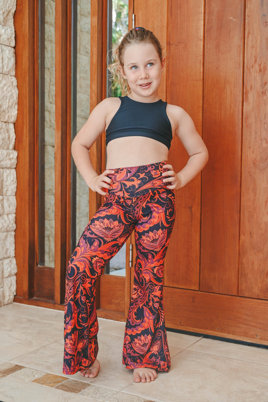 Paisley Lady Copper Soft To Touch - Kids Baby Bells-Activewear-Exoticathletica