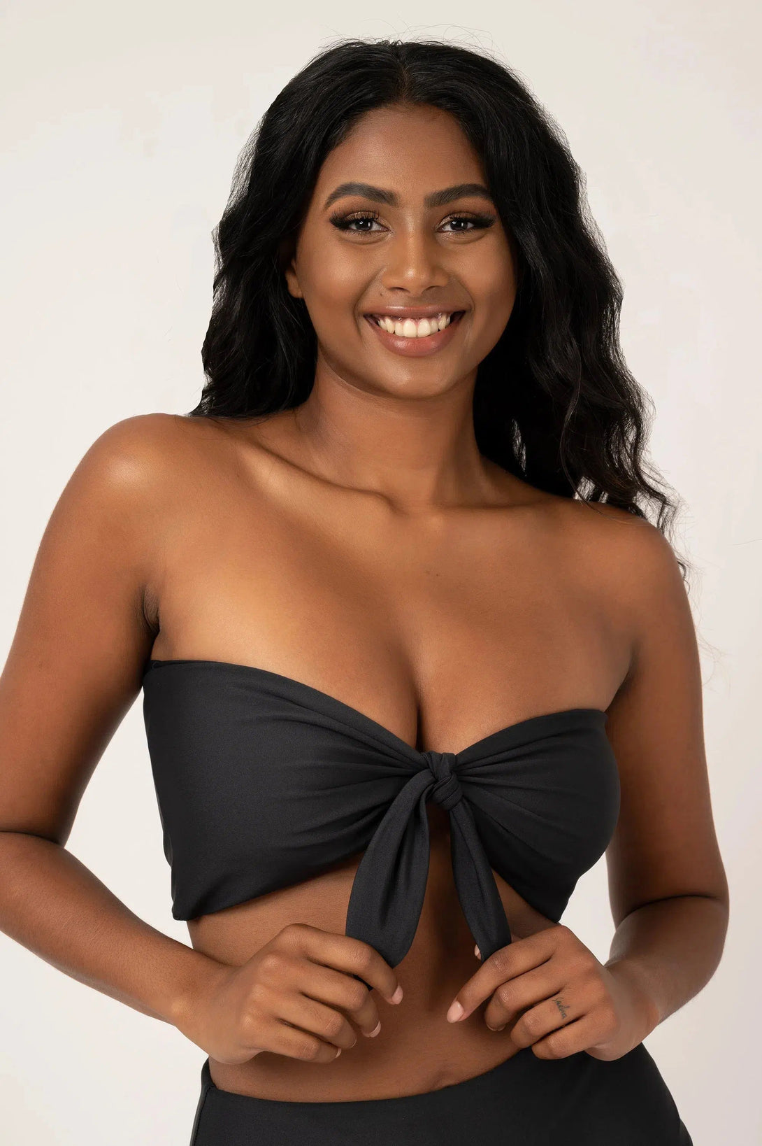 Performance Bandeau Bikini Top - Black-Activewear-Exoticathletica