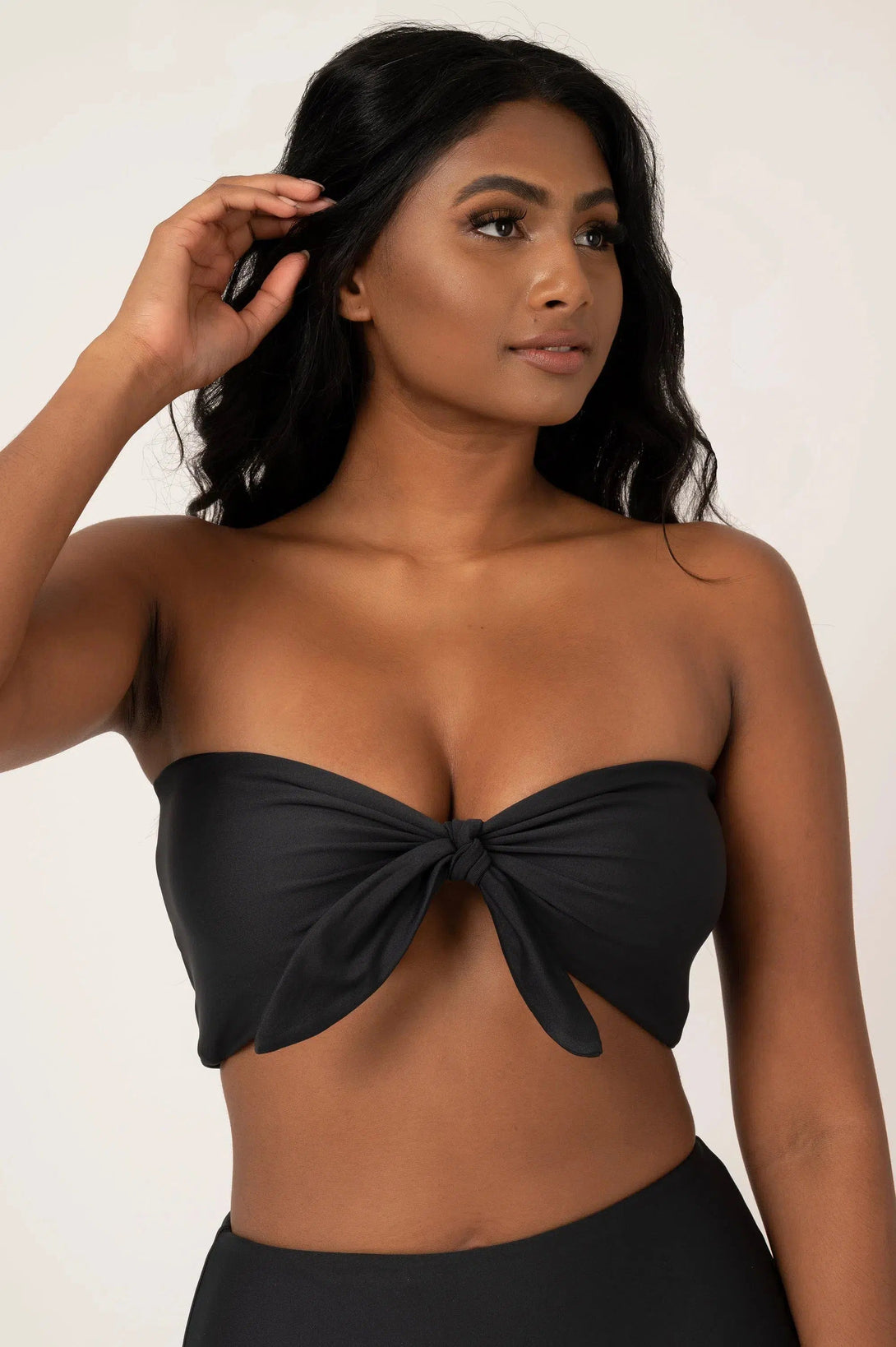 Performance Bandeau Bikini Top - Black-Activewear-Exoticathletica