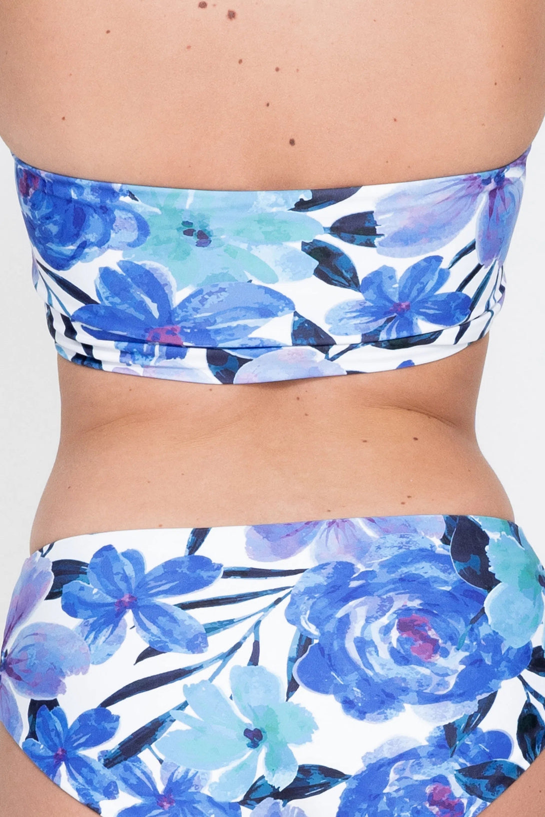 Performance Bandeau Bikini Top - Late Bloomer Blue-Activewear-Exoticathletica