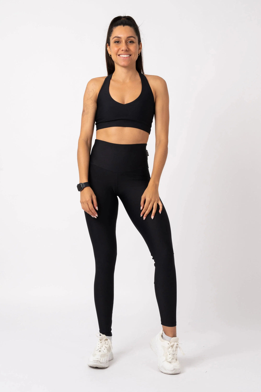 Performance Booty Scrunch High Waisted Leggings - Black-Activewear-Exoticathletica