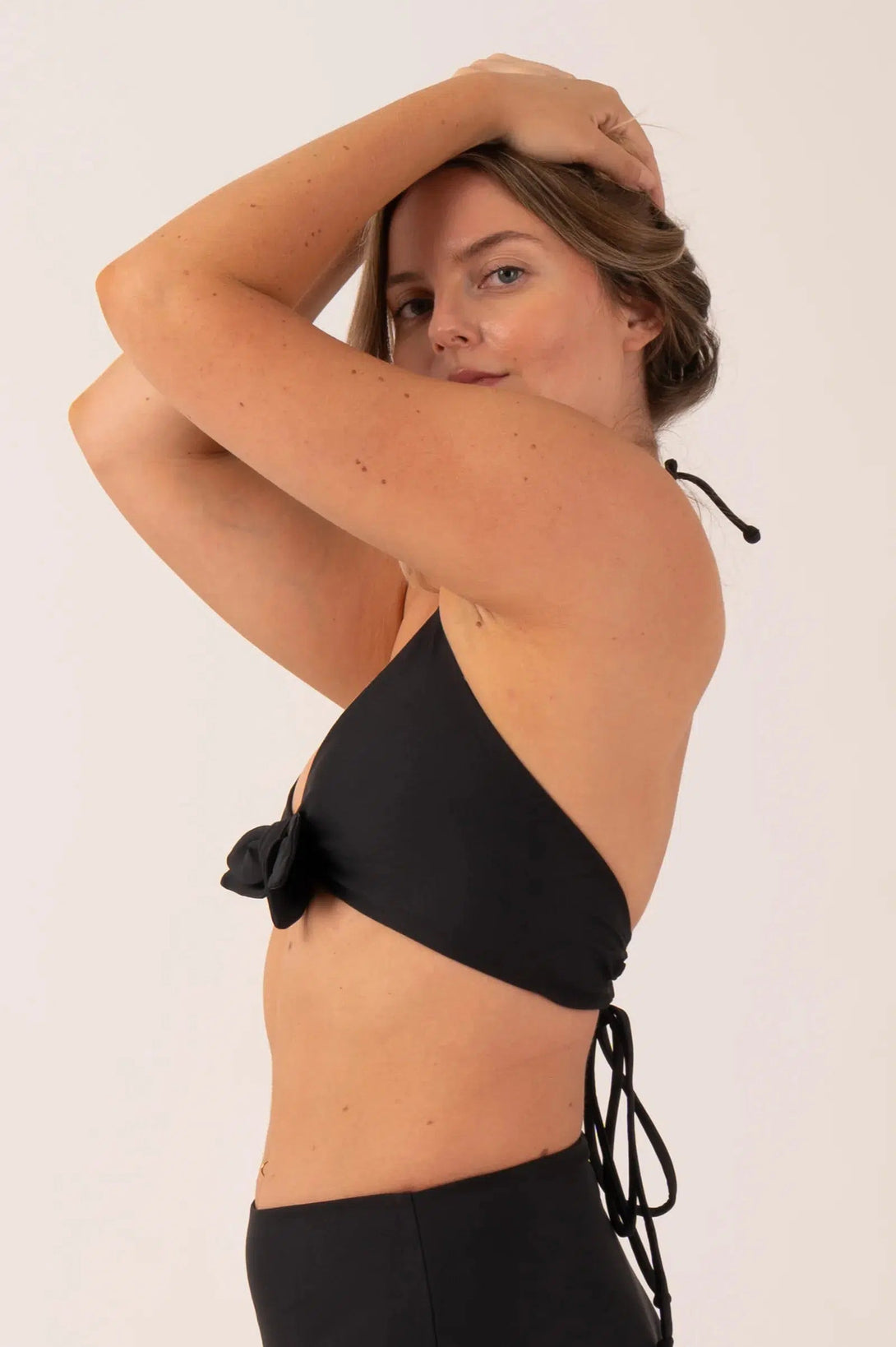 Performance Bralette Bikini Top - Black-Activewear-Exoticathletica