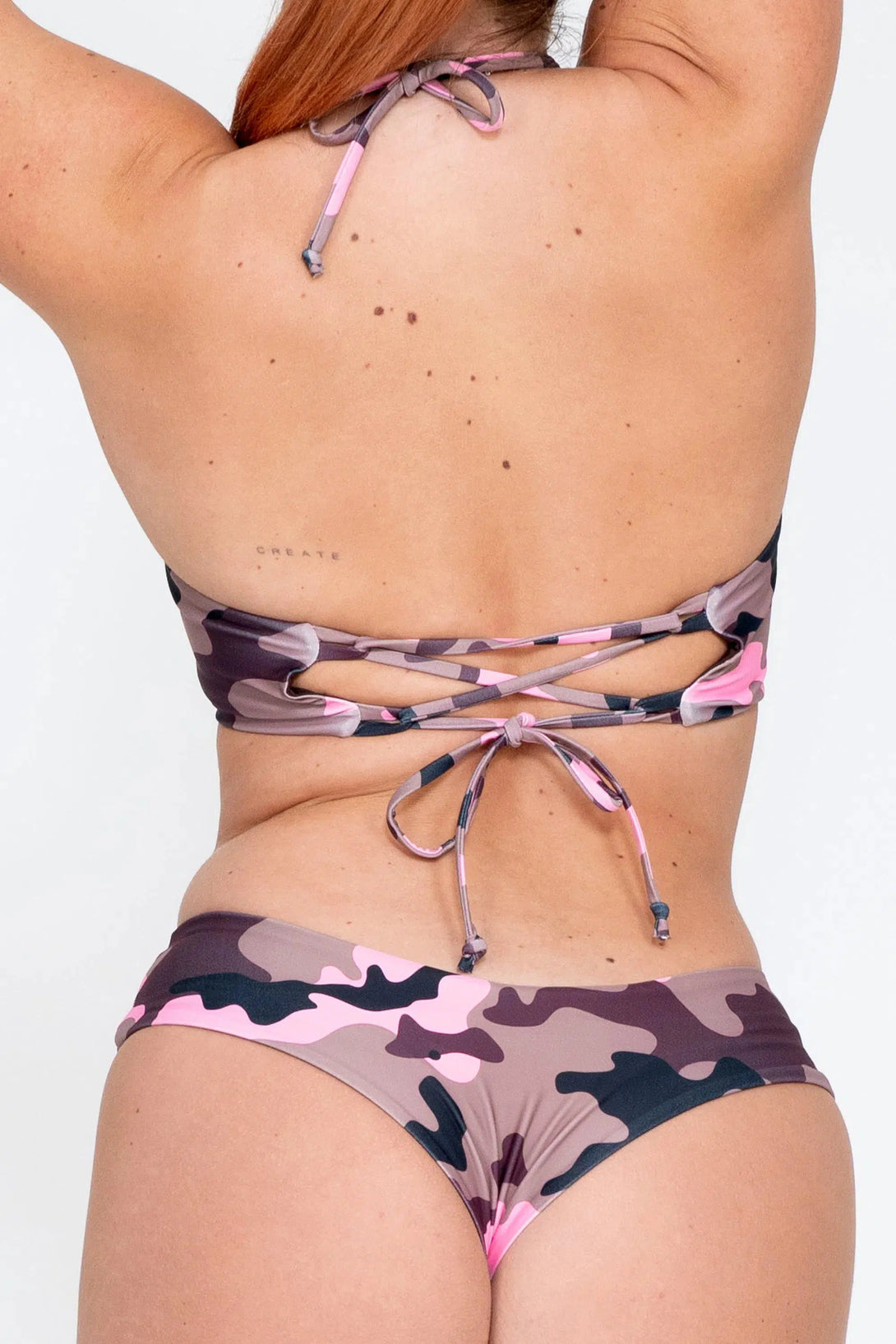 Performance Bralette Bikini Top - Camo Crush Pink-Activewear-Exoticathletica