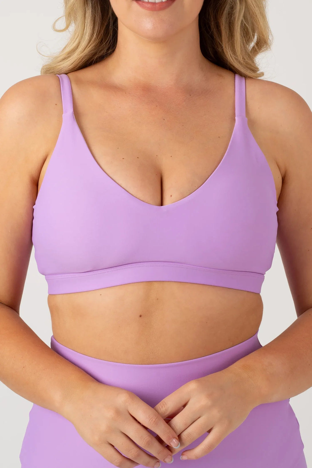 Performance Bralette Crop - Lilac-Activewear-Exoticathletica