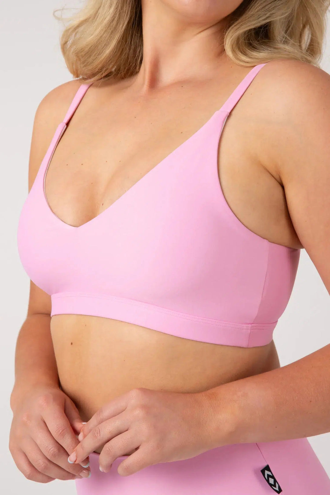 Performance Bralette Crop - Pastel Pink-Activewear-Exoticathletica