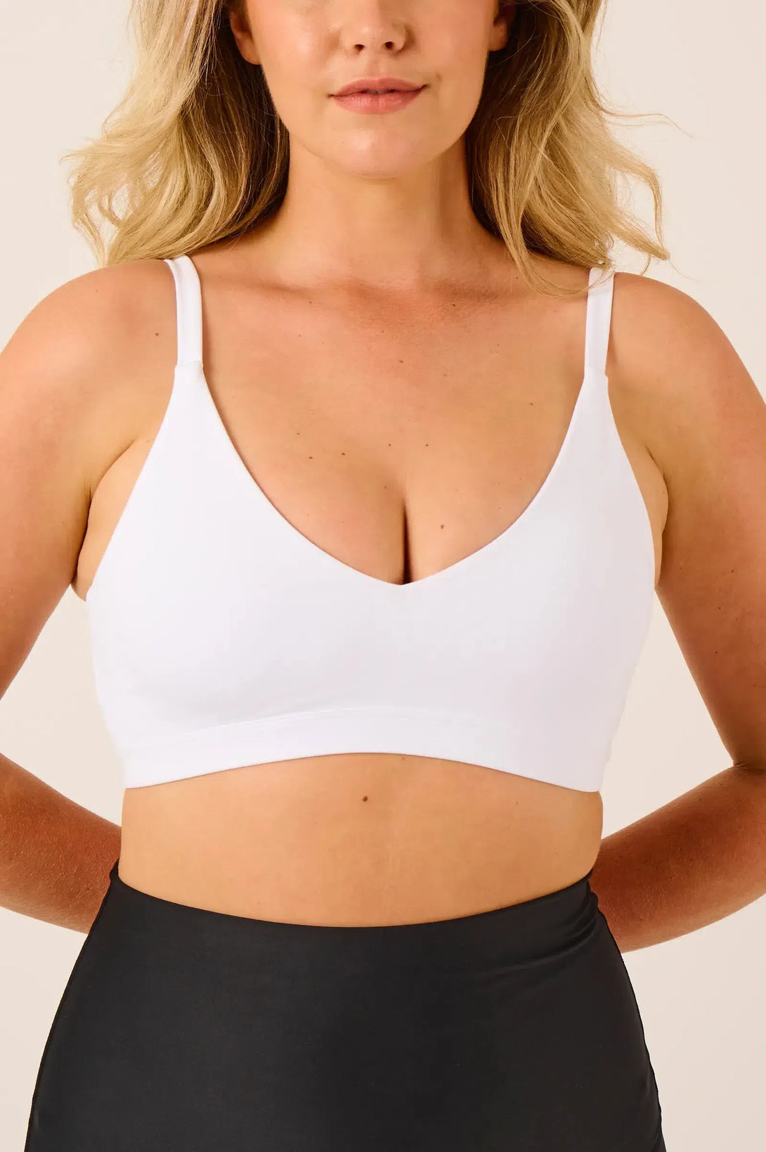 Performance Bralette Crop - White-Activewear-Exoticathletica