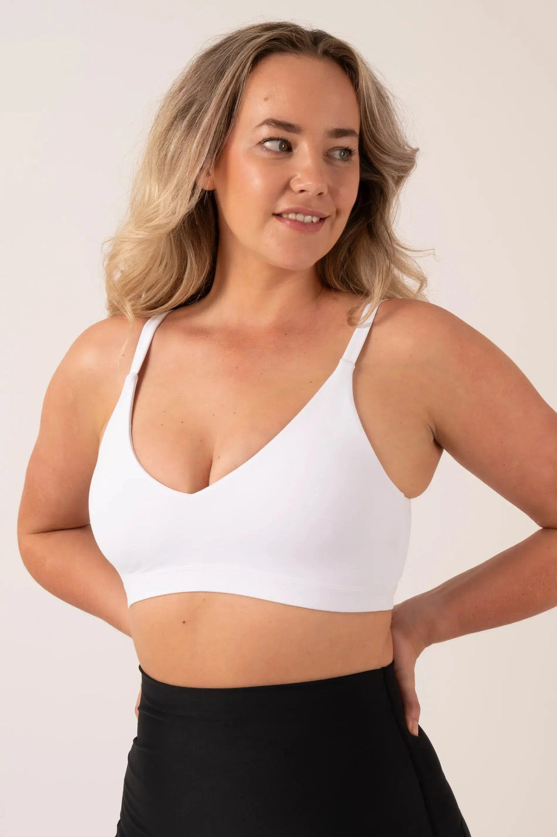 Performance Bralette Crop - White-Activewear-Exoticathletica