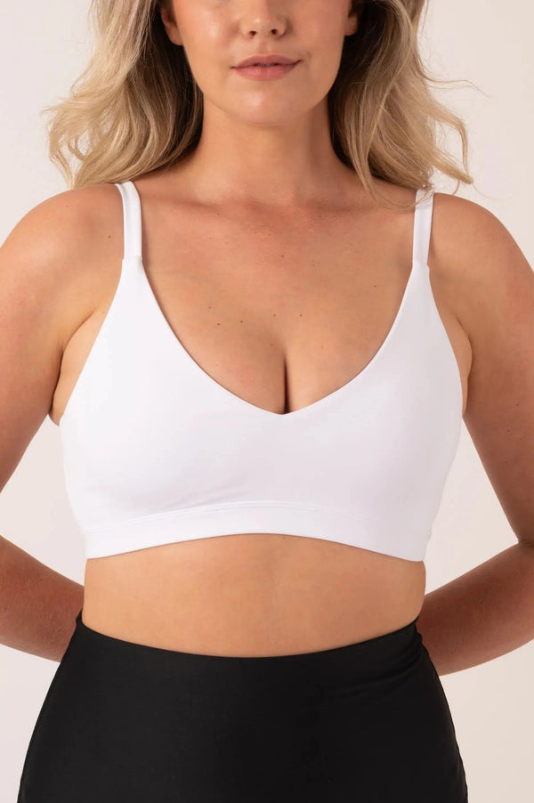 Performance Bralette Crop - White-Activewear-Exoticathletica