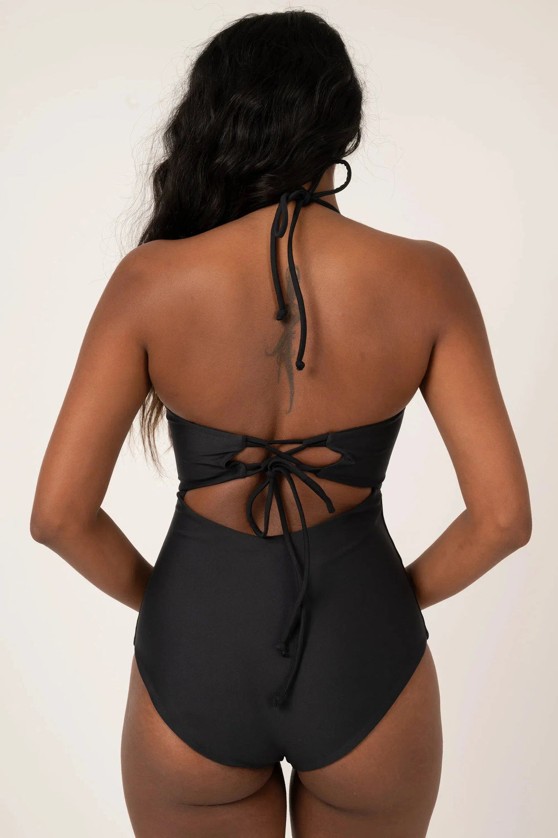 Performance Bralette One Piece W/ Extra Coverage Bottoms - Black-Activewear-Exoticathletica