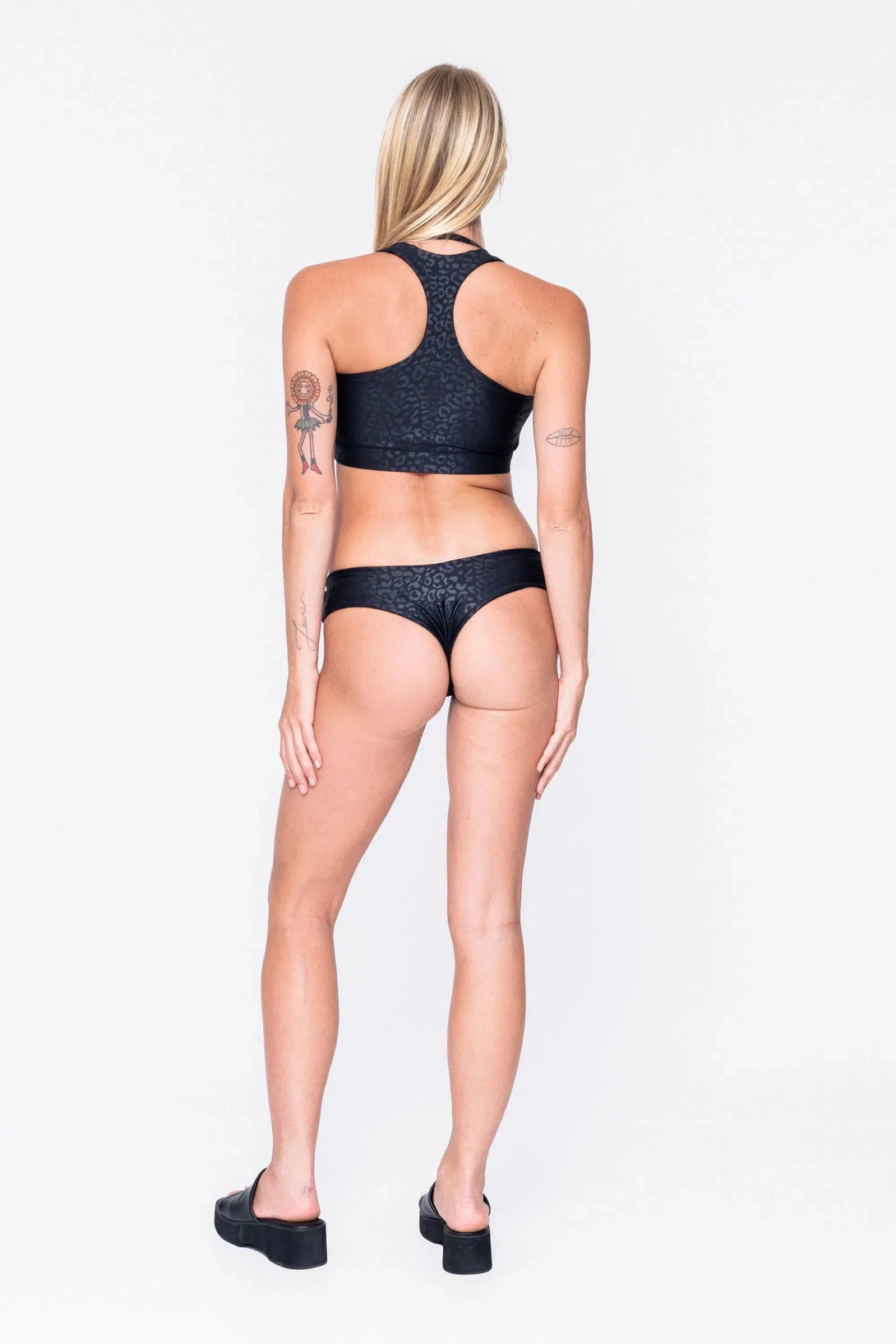 Performance Cheeky Cut Bikini Bottoms - Black Exotic Touch Jag-Activewear-Exoticathletica