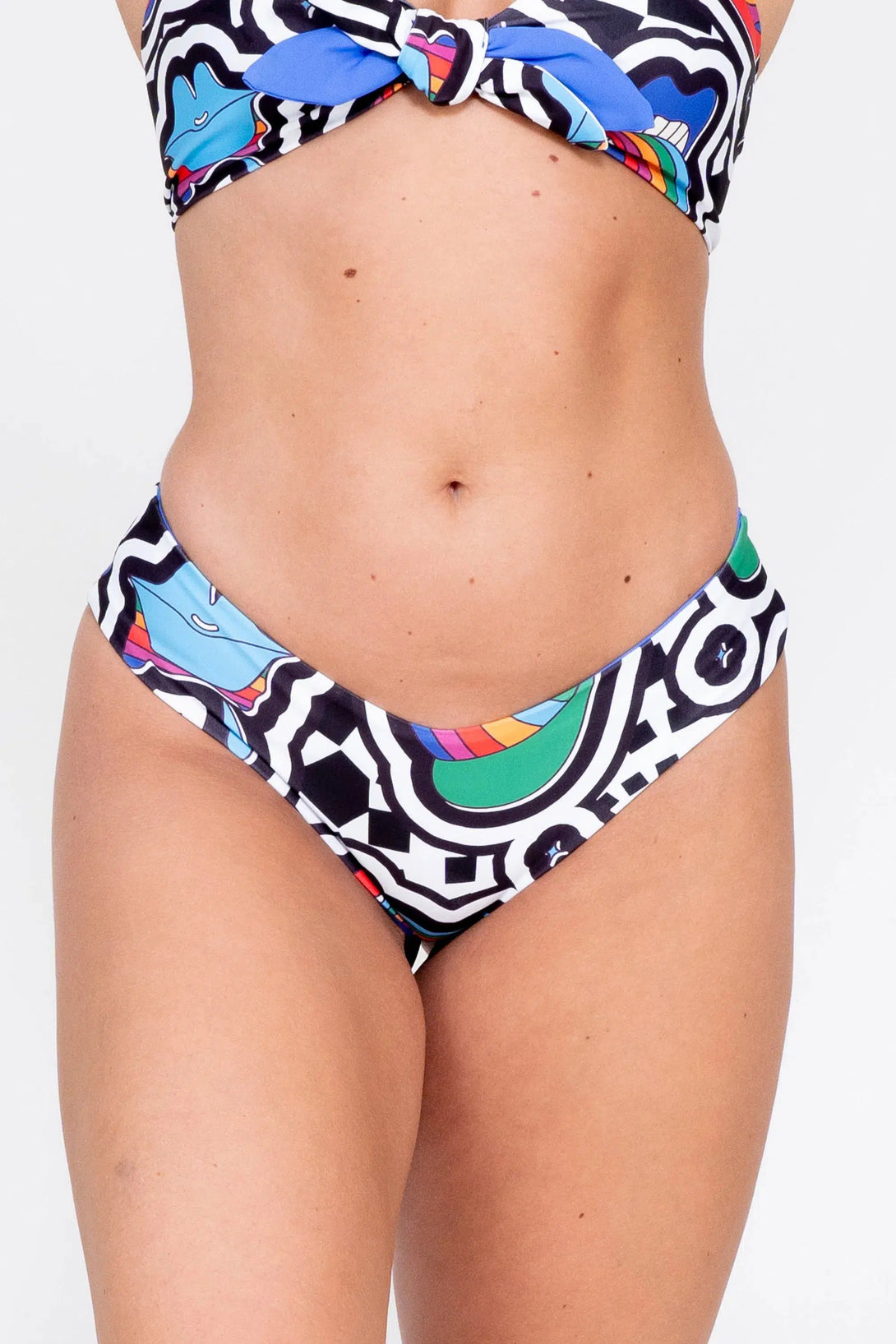 Performance Cheeky Cut Bikini Bottoms - Excuse My French-Activewear-Exoticathletica