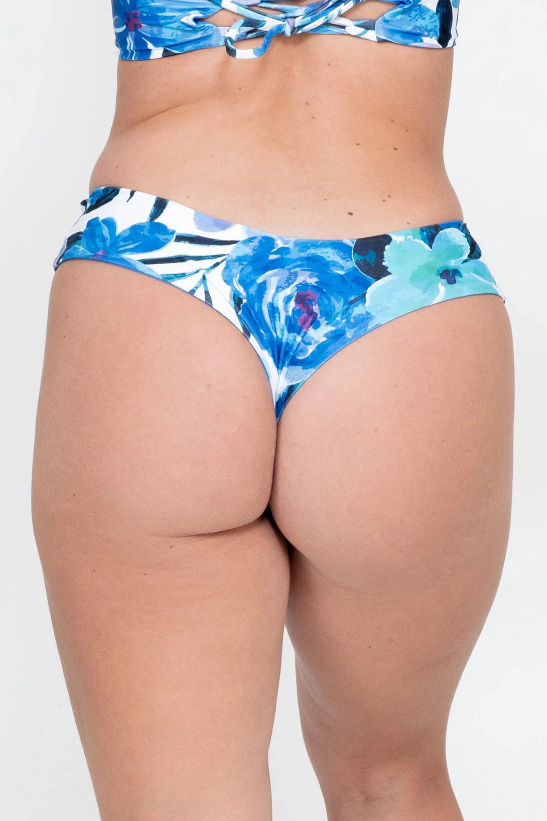 Performance Cheeky Cut Bikini Bottoms - Late Bloomer Blue-Activewear-Exoticathletica