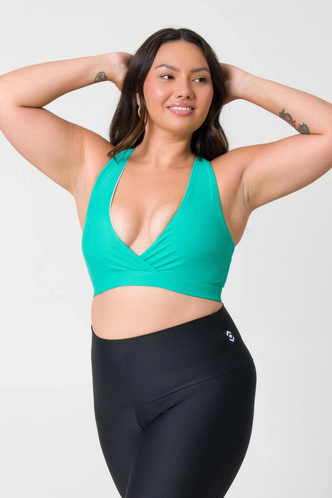 Performance Cross Over Crop - Jade-Activewear-Exoticathletica