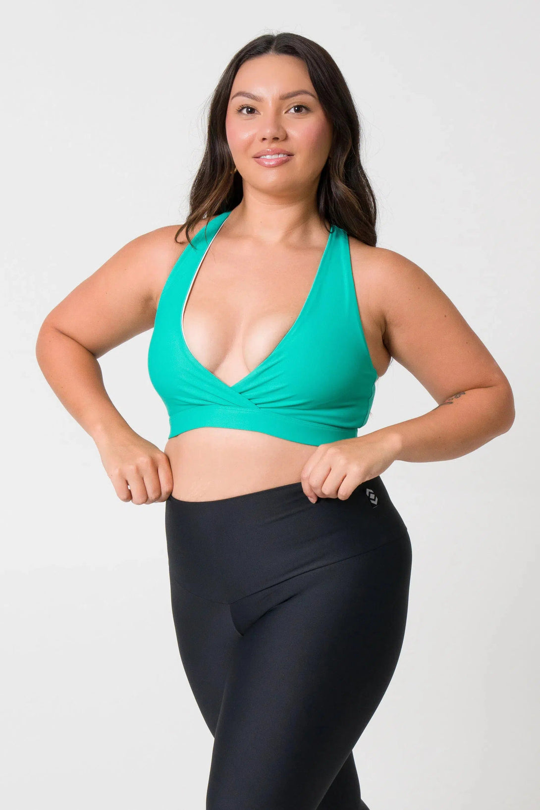 Performance Cross Over Crop - Jade-Activewear-Exoticathletica