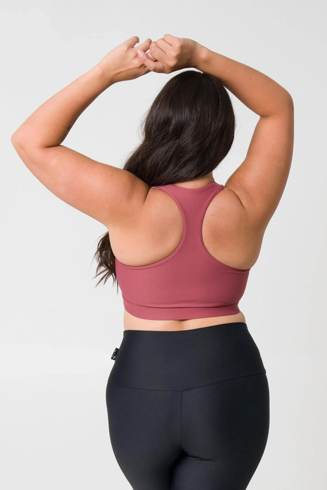 Performance Deep V Crop - Blush-Activewear-Exoticathletica