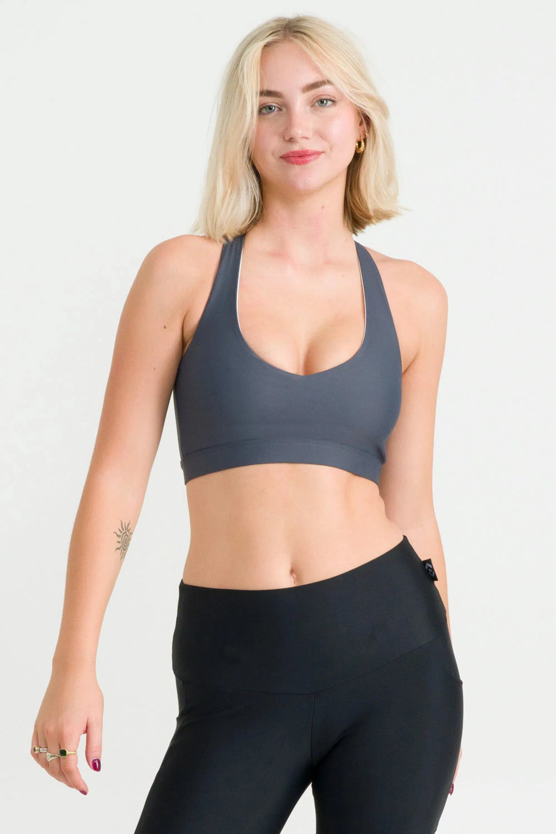 Performance Deep V Crop - Mama Shark-Activewear-Exoticathletica