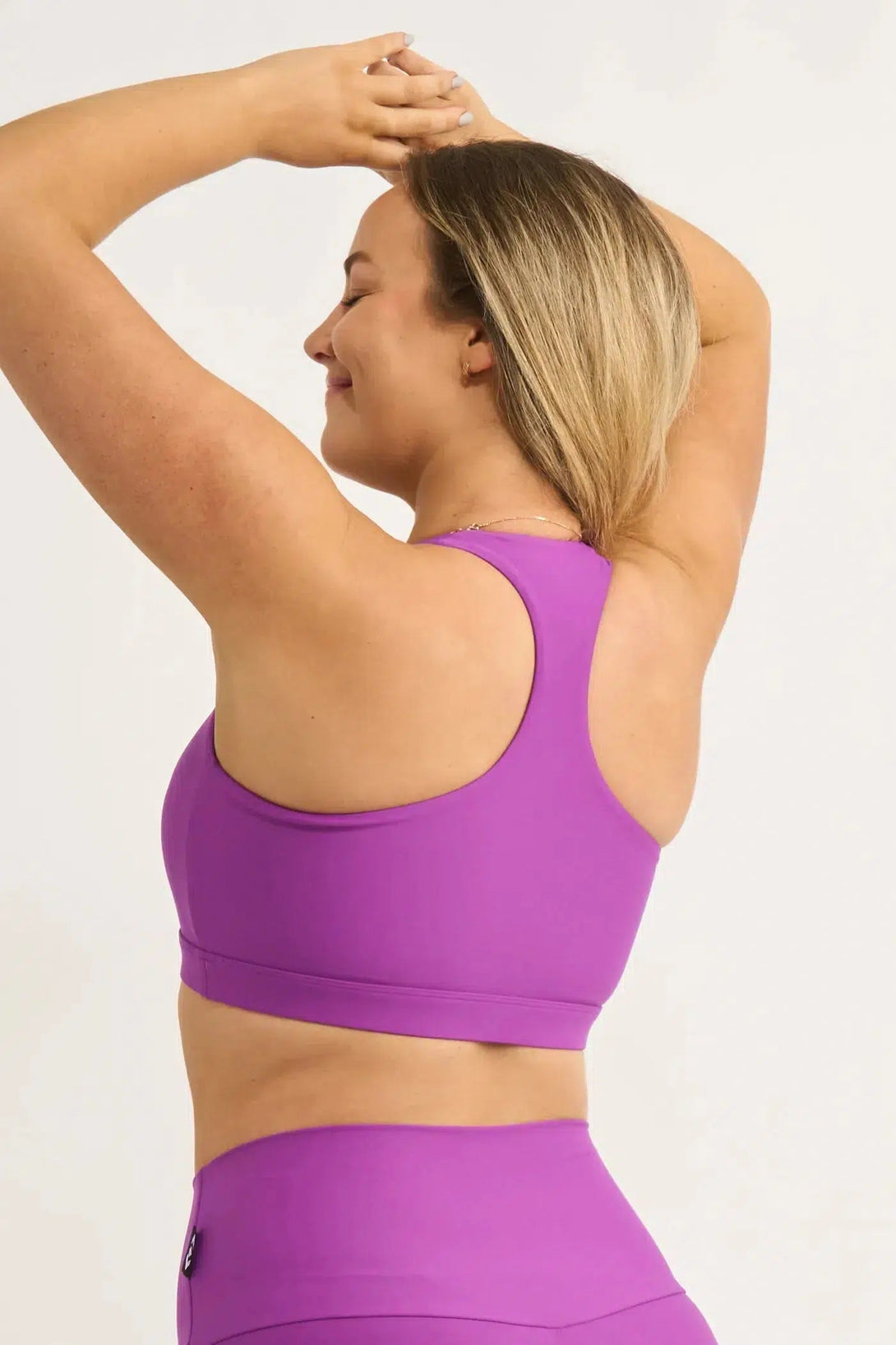 Performance Deep V Crop - Purple-Activewear-Exoticathletica