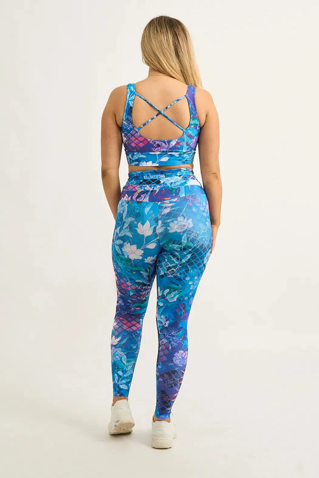 Performance Drawstring High Waisted Leggings - Mermaid Mafia-Activewear-Exoticathletica