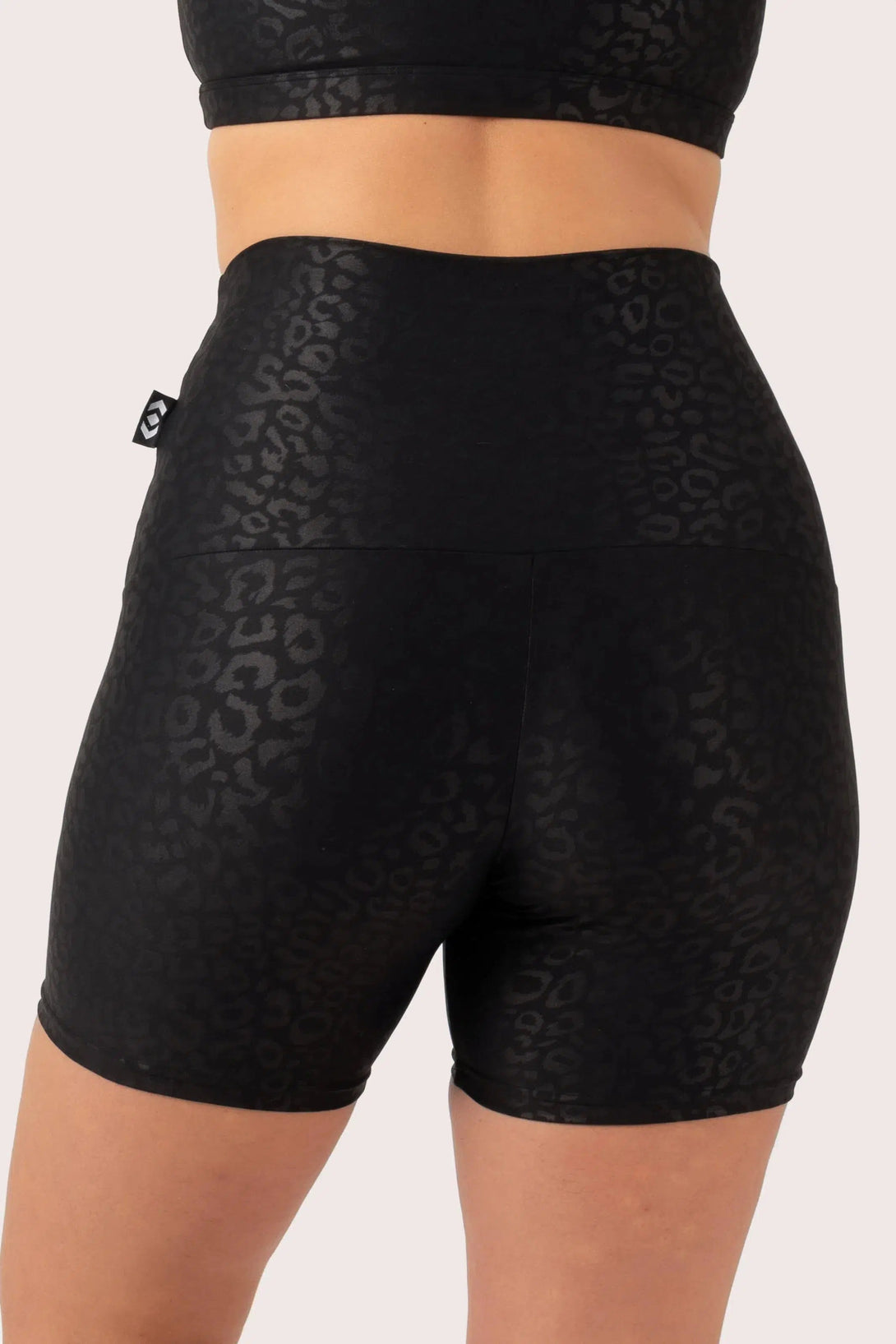 Performance Extra High Waisted Booty Shorts - Black Exotic Touch Jag-Activewear-Exoticathletica