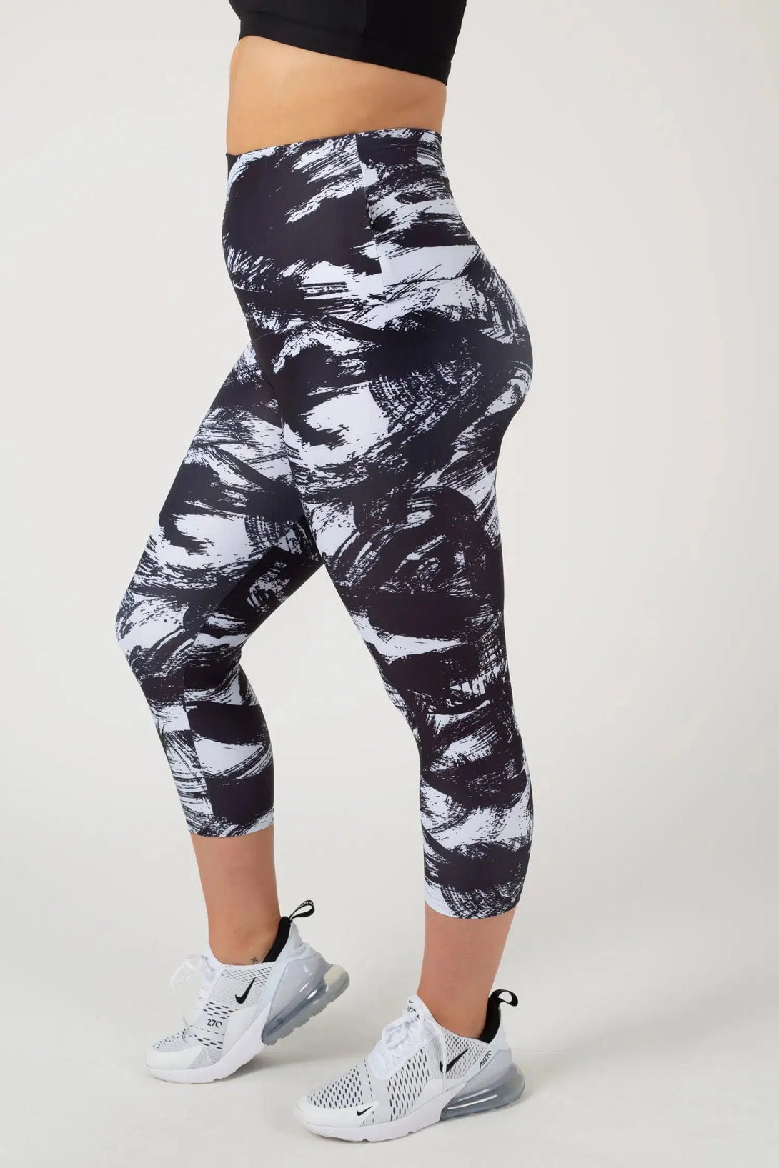 Performance Extra High Waisted Capri Leggings - Destruction-9358328378525-Activewear-Exoticathletica