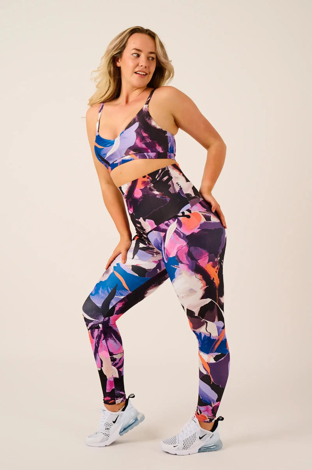 Performance Extra High Waisted Legging - Calypso Nights-SK-0359-Activewear-Exoticathletica