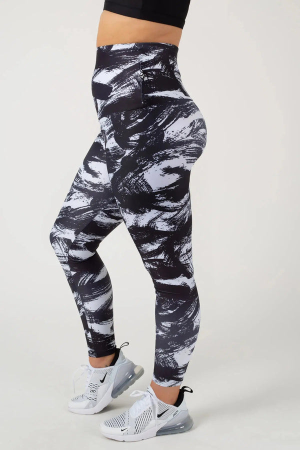 Performance Extra High Waisted Leggings - Destruction-9358328378280-Activewear-Exoticathletica