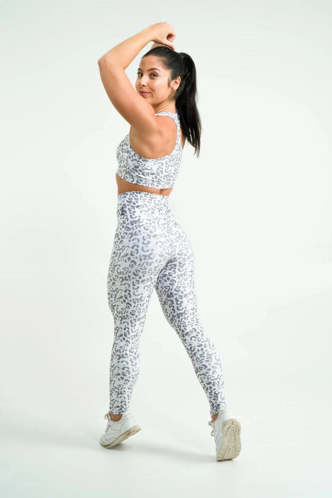 Performance Extra High Waisted Leggings - Snow Jag-Activewear-Exoticathletica