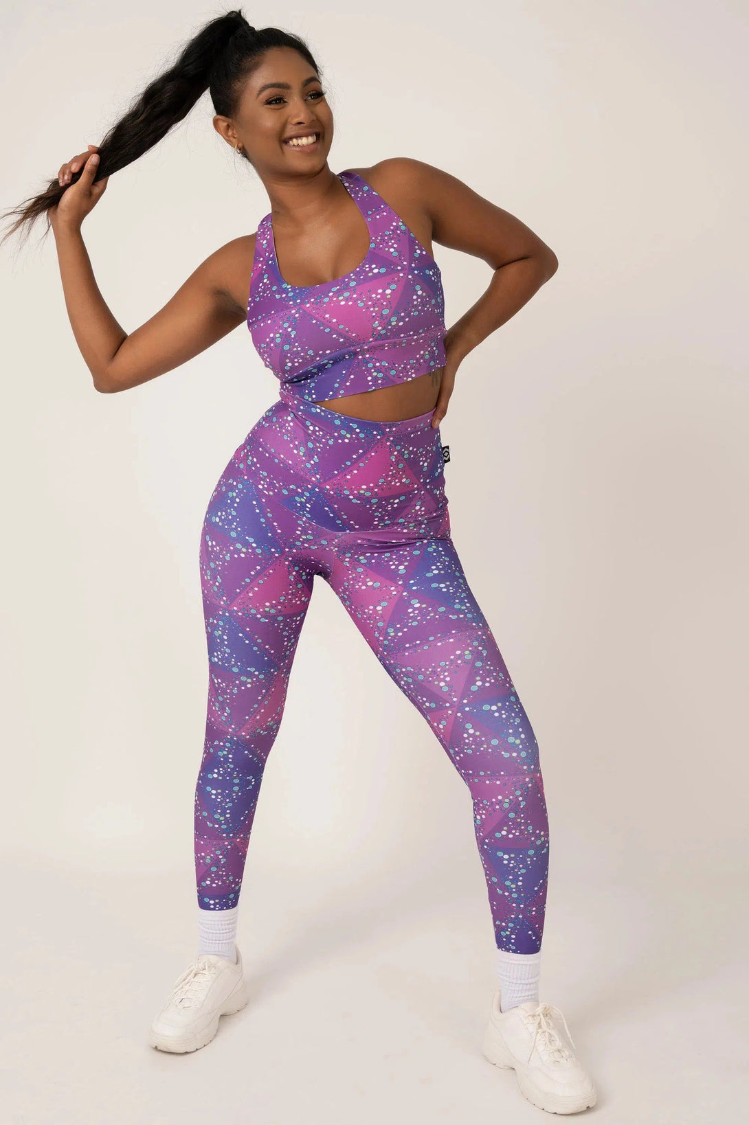 Performance Extra High Waisted Leggings - Trance Purple-Activewear-Exoticathletica