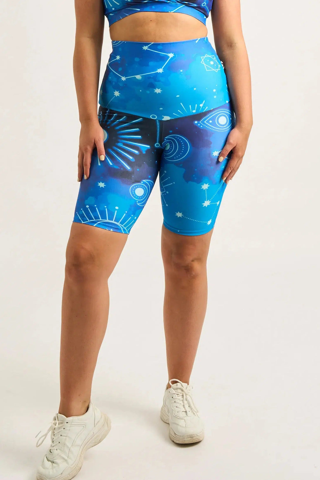 Performance Extra High Waisted Long Shorts - Imagine Nation-Activewear-Exoticathletica