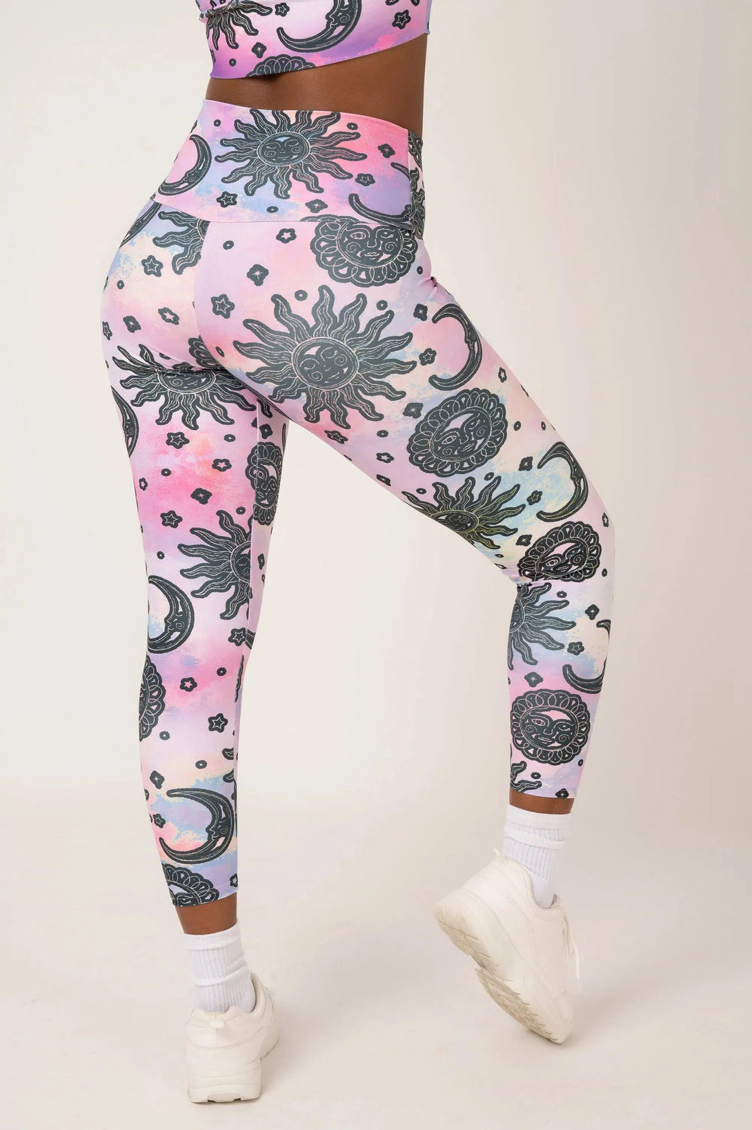 Performance High Waisted 7/8 Leggings - Solar Sister-Activewear-Exoticathletica