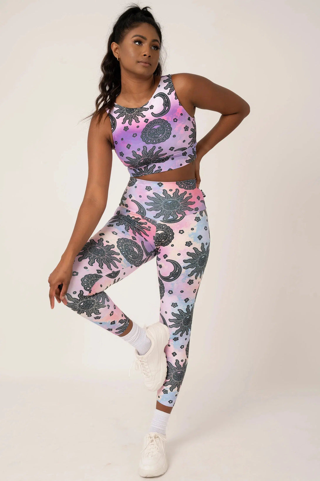 Performance High Waisted 7/8 Leggings - Solar Sister-Activewear-Exoticathletica