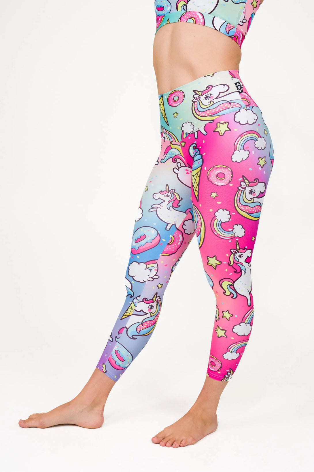 Performance High Waisted 7/8 Leggings - Unicorn-Activewear-Exoticathletica