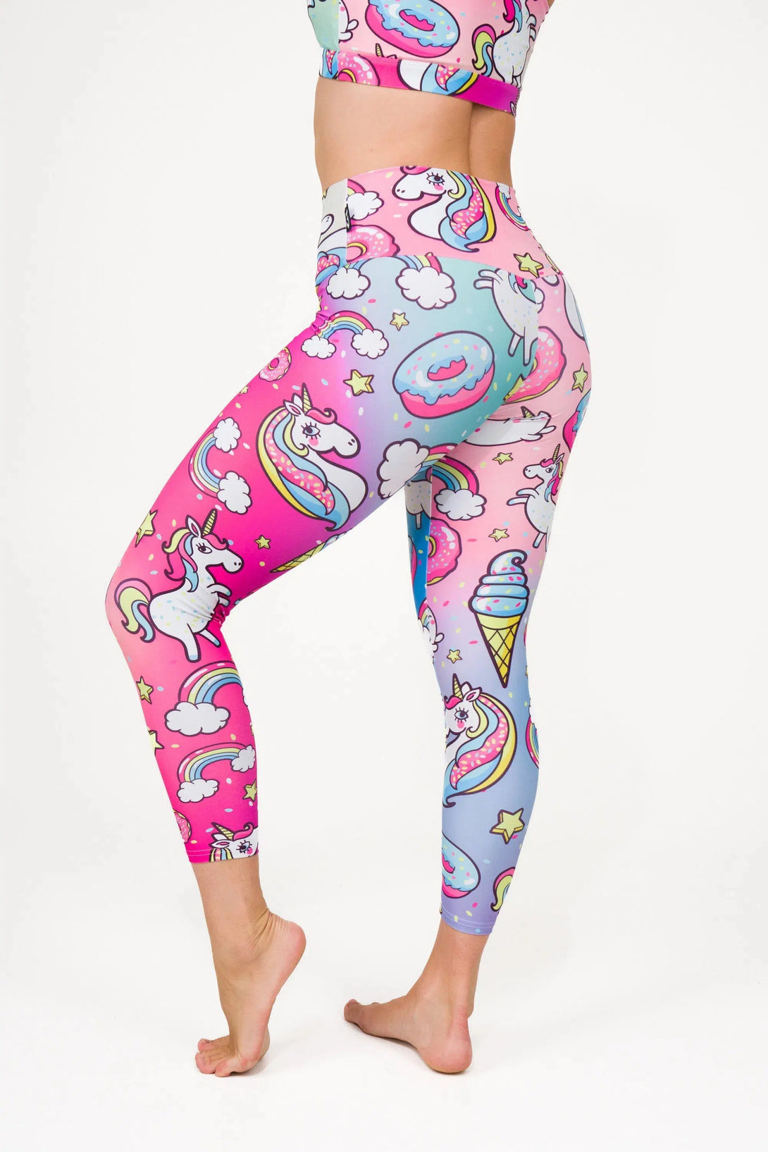 Performance High Waisted 7/8 Leggings - Unicorn-Activewear-Exoticathletica