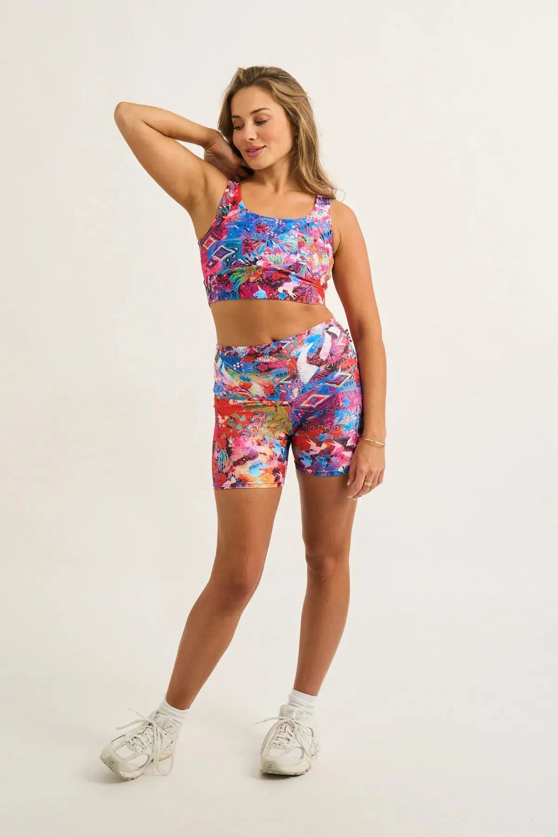 Performance High Waisted Booty Shorts - Believe The Hype-Activewear-Exoticathletica