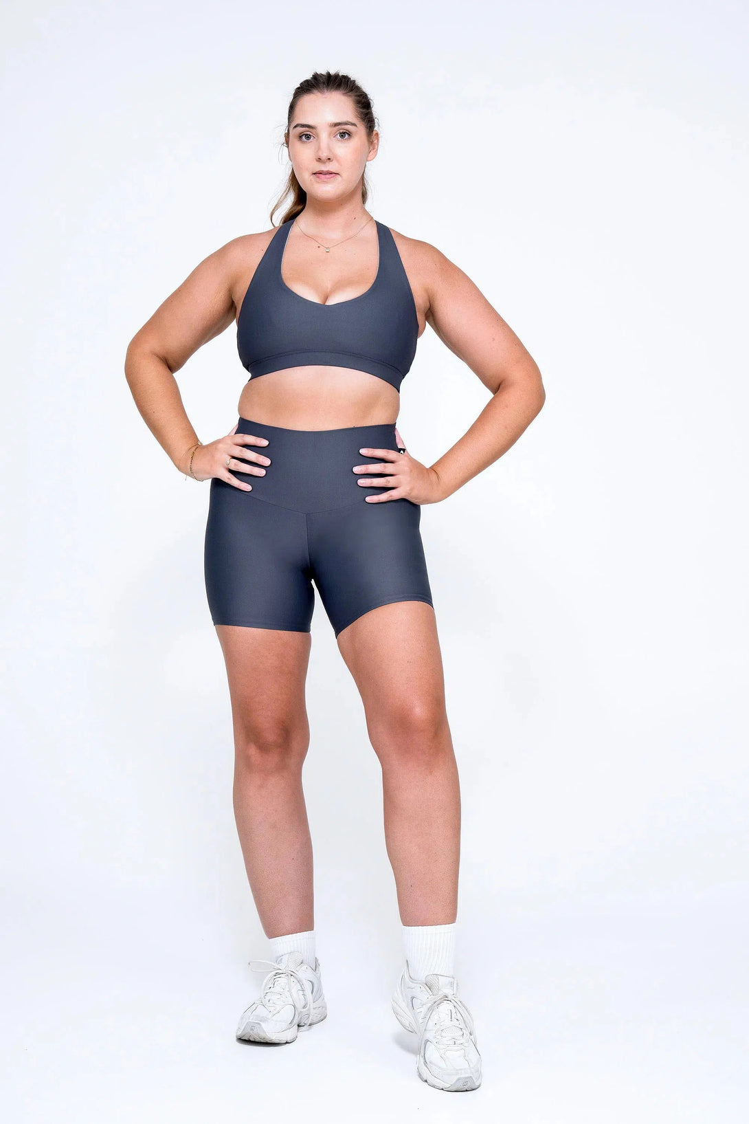 Performance High Waisted Booty Shorts - Mama Shark-Activewear-Exoticathletica