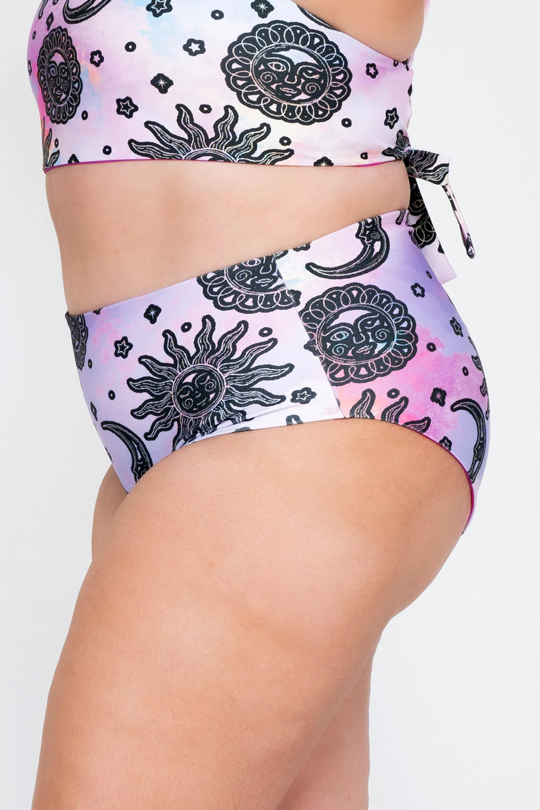 Performance High Waisted Extra Coverage Bikini Bottoms - Solar Sister-Activewear-Exoticathletica