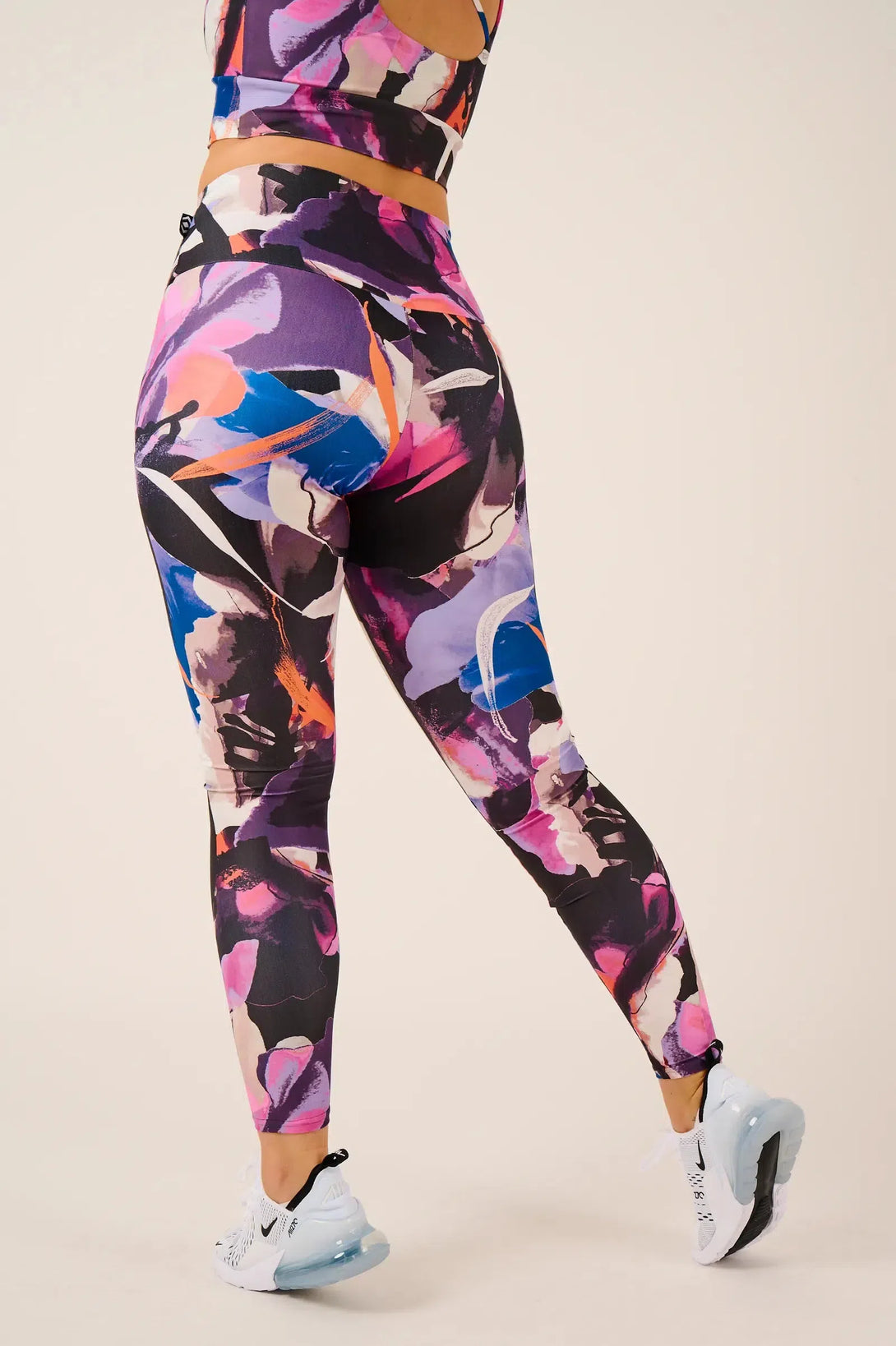 Performance High Waisted Leggings - Calypso Nights-Activewear-Exoticathletica