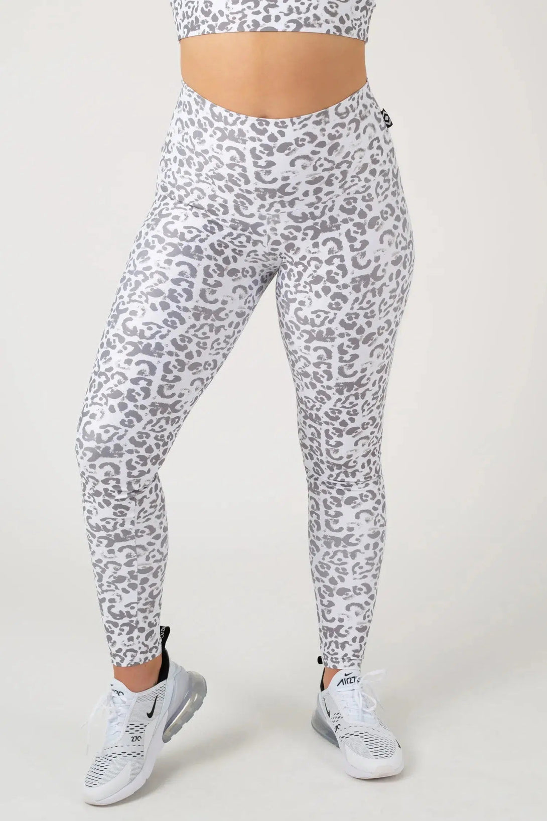 Performance High Waisted Leggings - Snow Jag-1000011479-Activewear-Exoticathletica