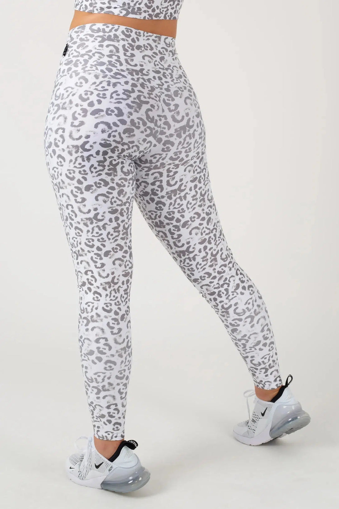 Performance High Waisted Leggings - Snow Jag-Activewear-Exoticathletica