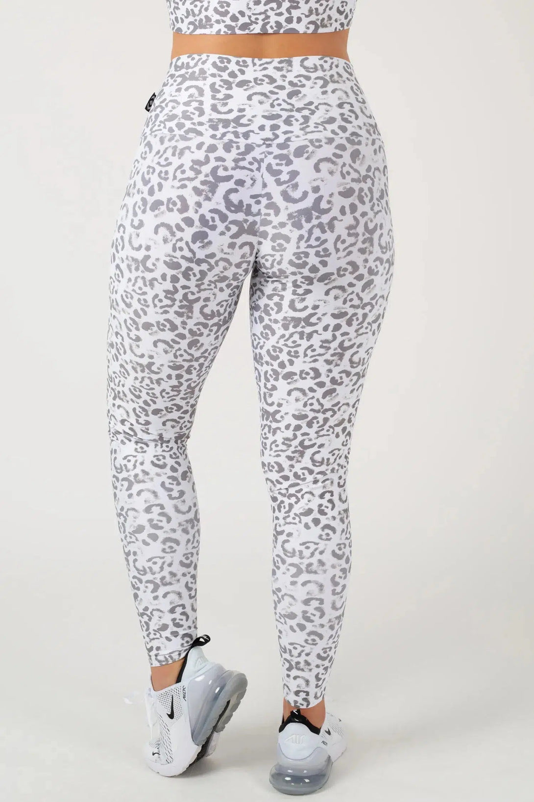 Performance High Waisted Leggings - Snow Jag-Activewear-Exoticathletica