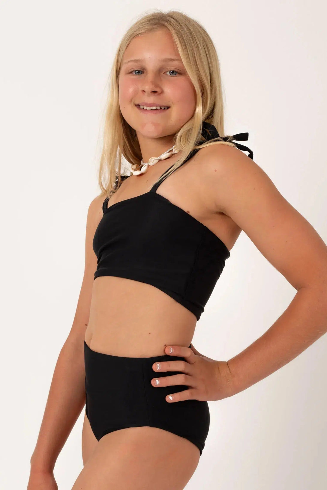 Performance Kids Bikini Bottom - Black-Activewear-Exoticathletica