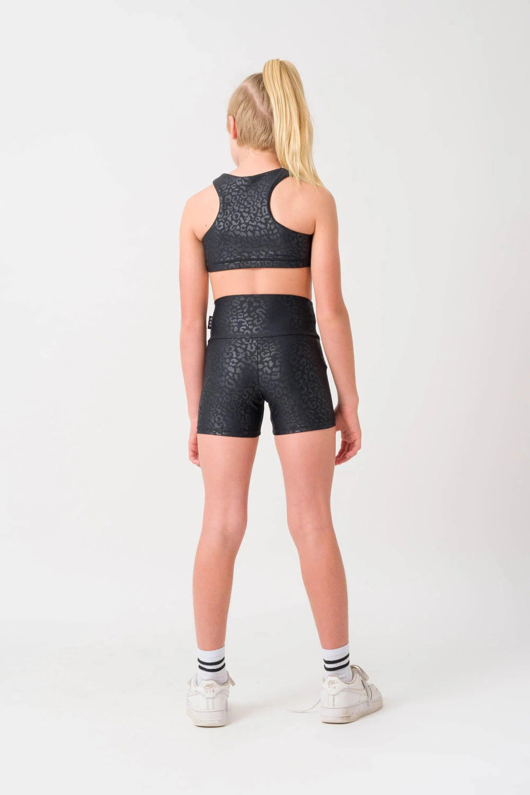 Performance Kids Booty Shorts - Black Exotic Touch Jag-Activewear-Exoticathletica